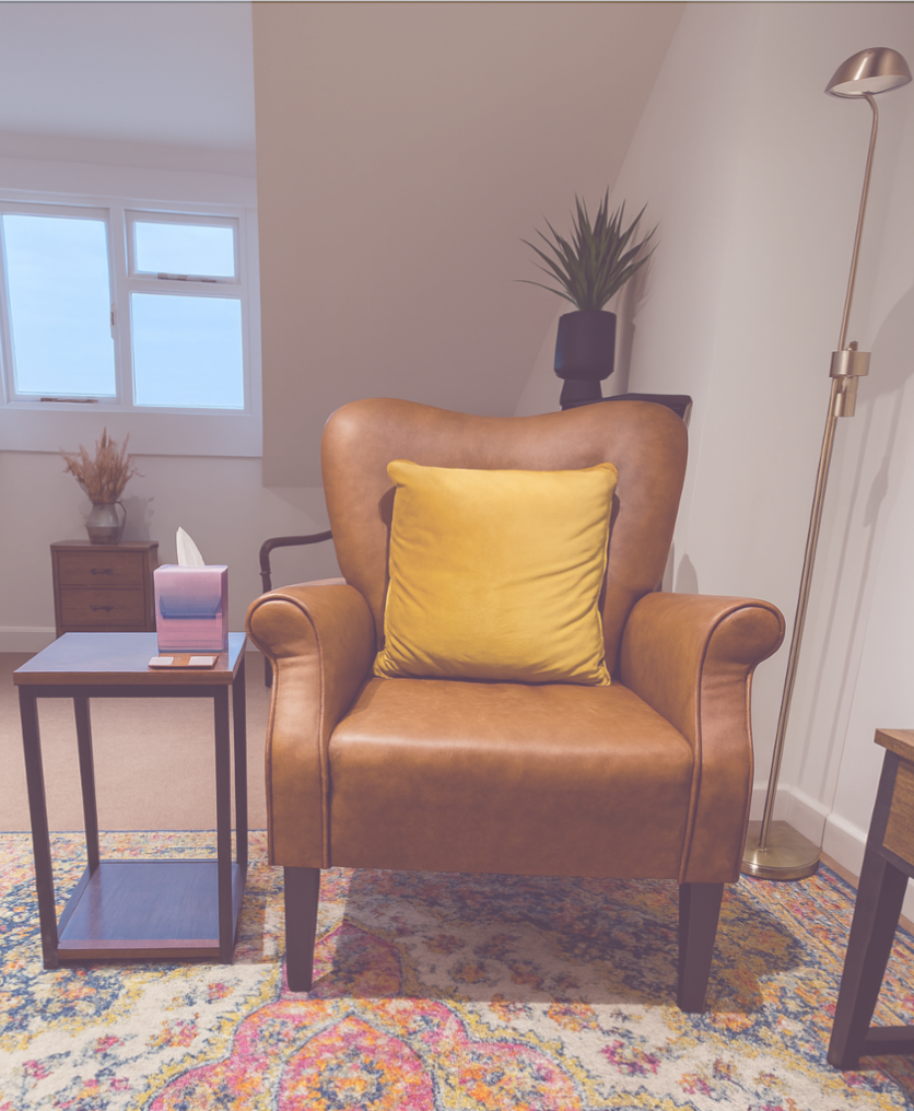 Private counselling room at Calla Mayes Counselling, Norwich